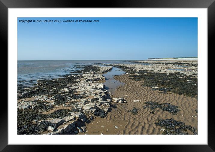 Aberthaw Beach or Limpert Bay Glamorgan Coast  Framed Mounted Print by Nick Jenkins