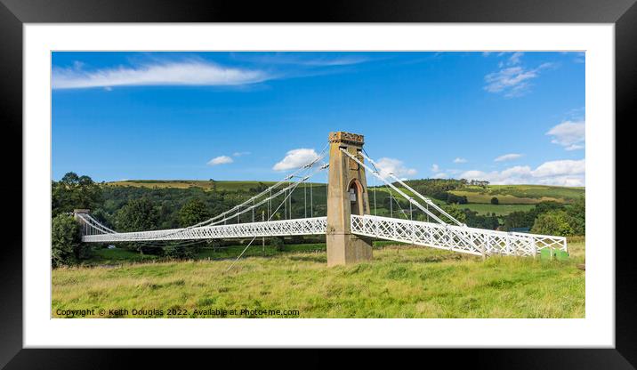 The Melrose Chain Bridge Framed Mounted Print by Keith Douglas