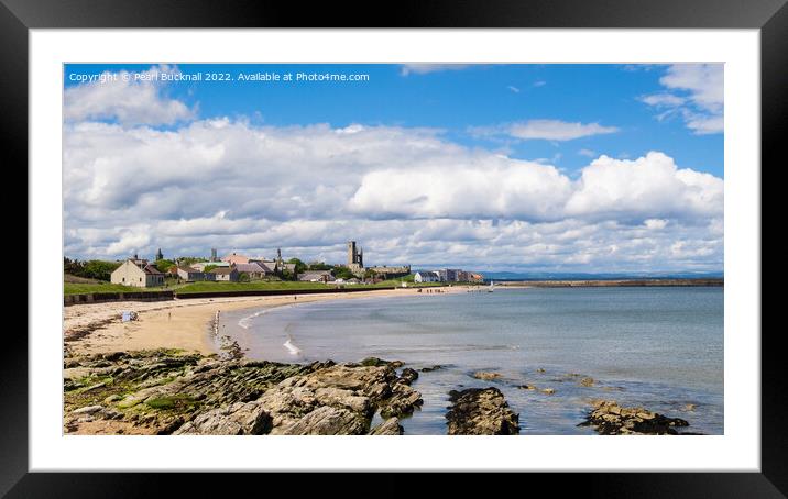 St Andrews Fife Scotland panoramic Framed Mounted Print by Pearl Bucknall