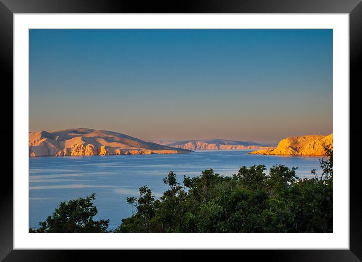 Croatia at 5am... Framed Mounted Print by Elzbieta Sosnowski