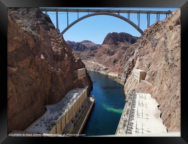 View from the Dam Framed Print by Mark Storey