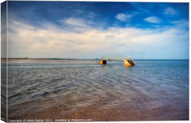 Spring Tide, The Bridge to Nowhere Canvas Print by Kasia Design