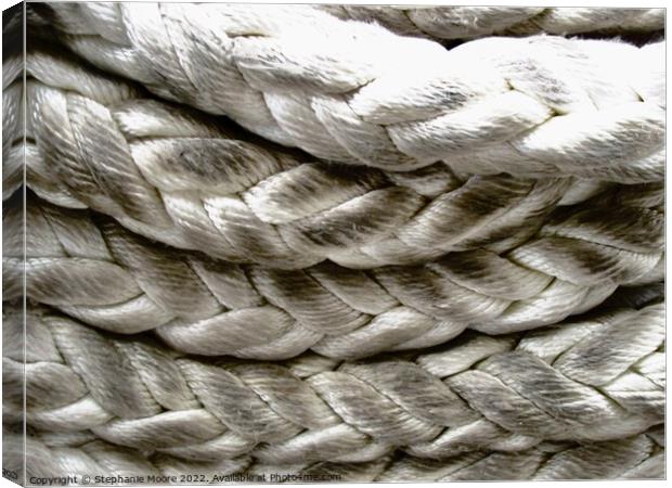 Coiled rope Canvas Print by Stephanie Moore