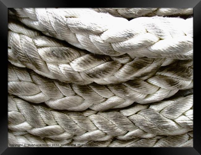 Coiled rope Framed Print by Stephanie Moore