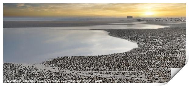 RYE HARBOUR SPRING SUNSET Print by Tony Sharp LRPS CPAGB