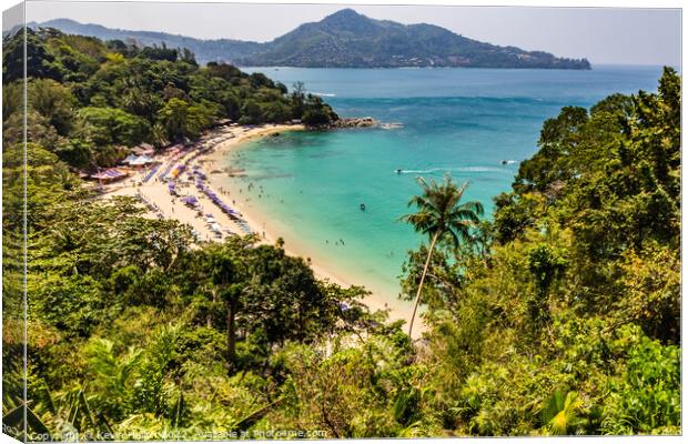 Laem Sing beach, Phuket, Thailand Canvas Print by Kevin Hellon