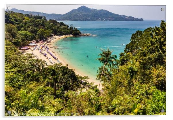 Laem Sing beach, Phuket, Thailand Acrylic by Kevin Hellon