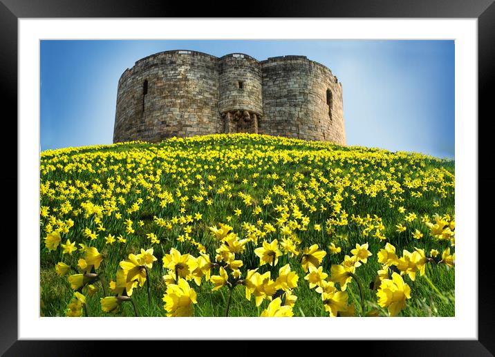 Cliffords Tower, York Framed Mounted Print by Alison Chambers