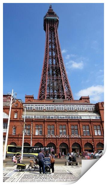 Blackpool Tower Print by Victoria Copley