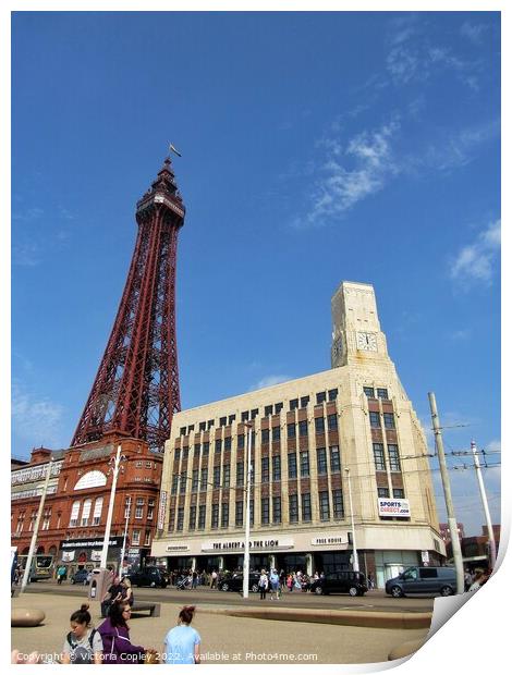 Blackpool Tower Print by Victoria Copley