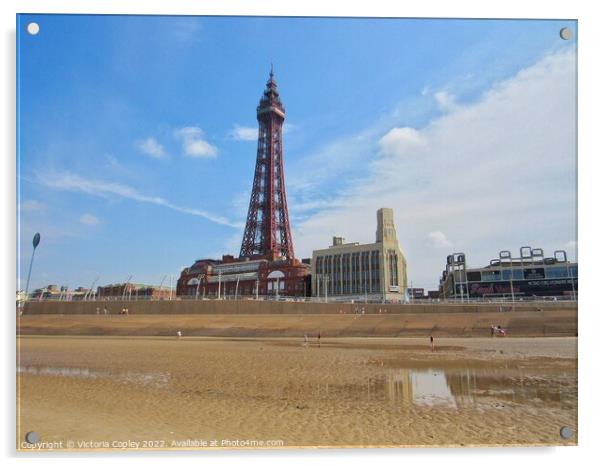 Blackpool tower Acrylic by Victoria Copley