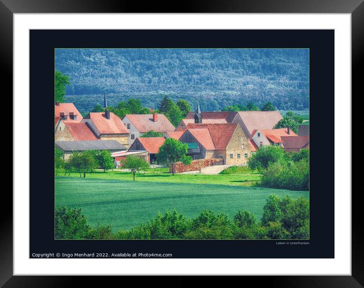Living in Lower Franconia Framed Mounted Print by Ingo Menhard