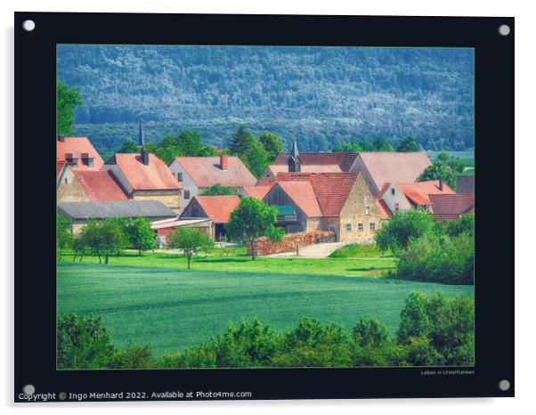 Living in Lower Franconia Acrylic by Ingo Menhard