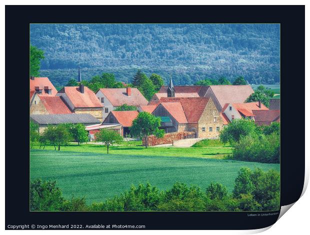 Living in Lower Franconia Print by Ingo Menhard