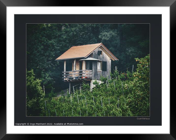 The guerilla cabin Framed Mounted Print by Ingo Menhard