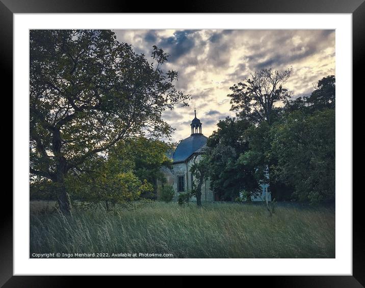 At the abandoned old church Framed Mounted Print by Ingo Menhard
