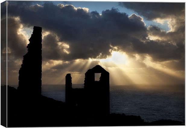 CORNISH TIN MINE Canvas Print by Anthony R Dudley (LRPS)