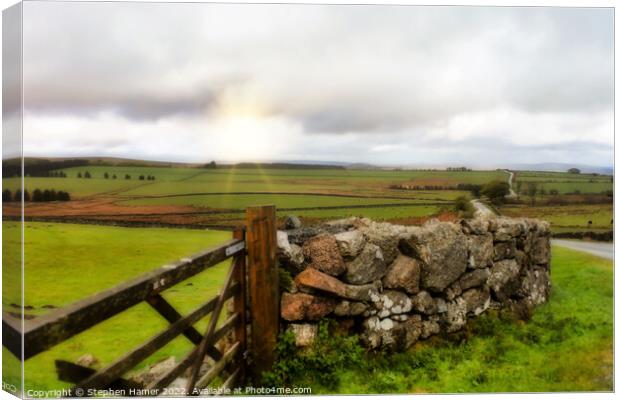 Dartmoor Landscape Canvas Print by Stephen Hamer