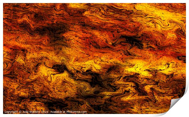 Tree bark abstract Print by Julia Watkins