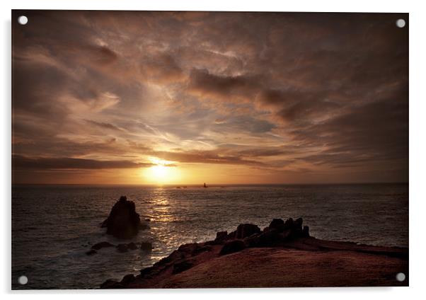 LANDS END SUNSET Acrylic by Anthony R Dudley (LRPS)
