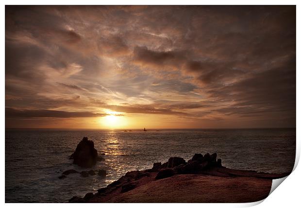 LANDS END SUNSET Print by Anthony R Dudley (LRPS)