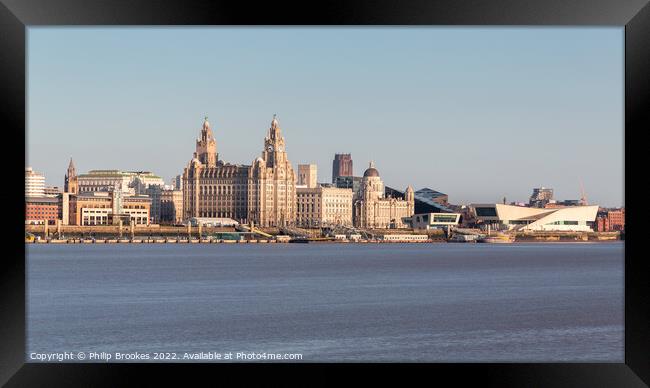 Liverpool Waterfront Framed Print by Philip Brookes