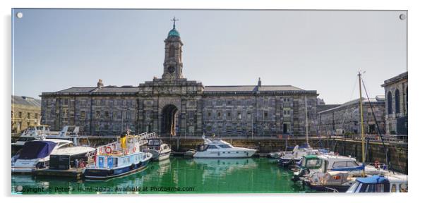 Royal William Victualling Yard Plymouth Acrylic by Peter F Hunt