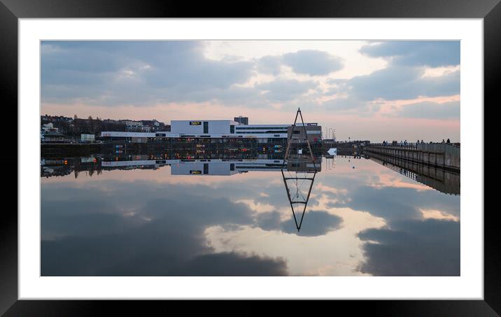 Reflections on Marine Lake Framed Mounted Print by Jason Wells