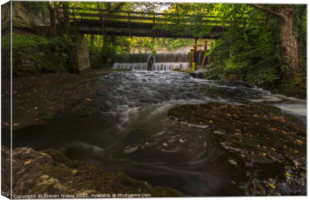 Tranquil Serenity of Cressbrook Dale Canvas Print by Steven Nokes