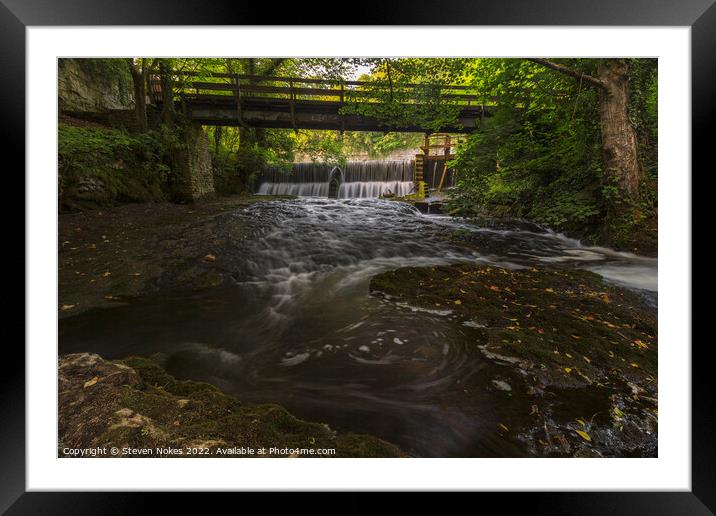 Tranquil Serenity of Cressbrook Dale Framed Mounted Print by Steven Nokes