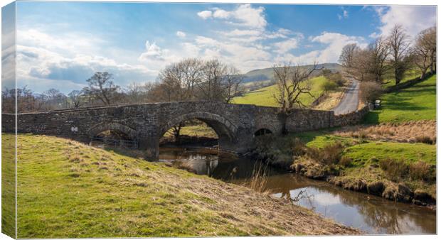 Bridge over the river - Semerwater, Yorkshire Dale Canvas Print by Andrew Scott