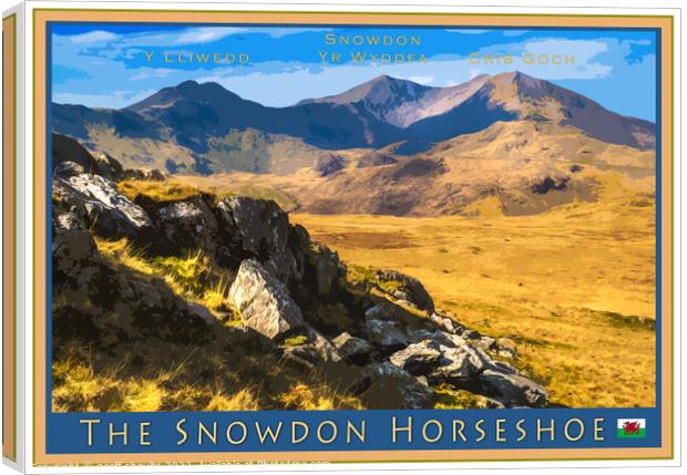 The Snowdon Horseshoe Canvas Print by geoff shoults