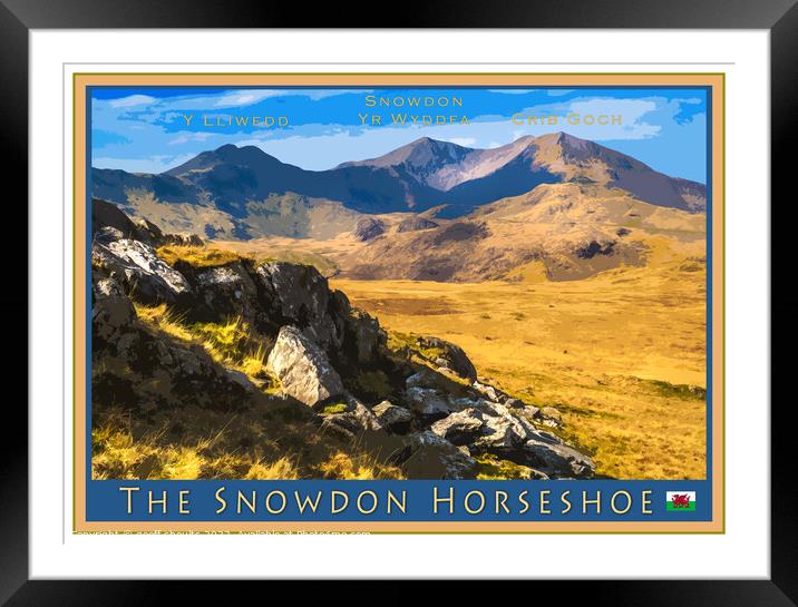 The Snowdon Horseshoe Framed Mounted Print by geoff shoults