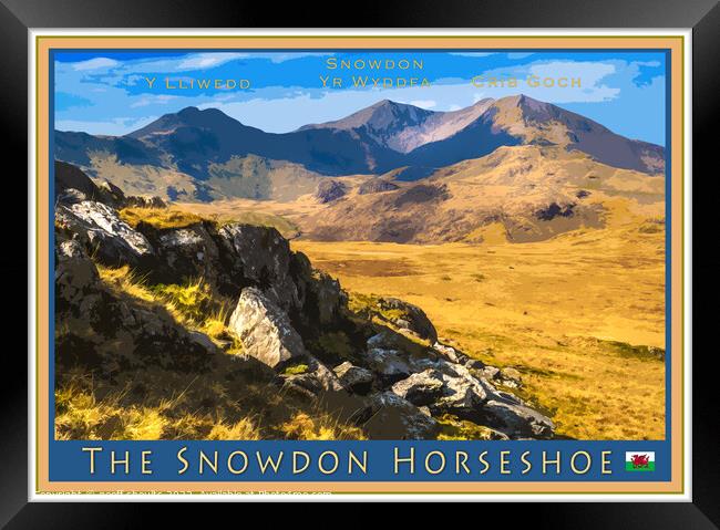 The Snowdon Horseshoe Framed Print by geoff shoults