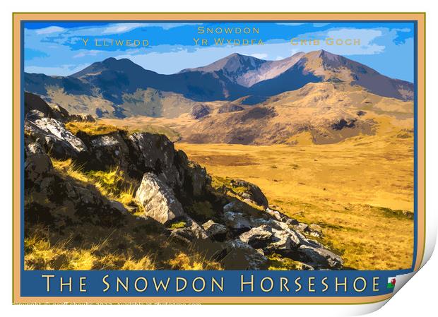 The Snowdon Horseshoe Print by geoff shoults