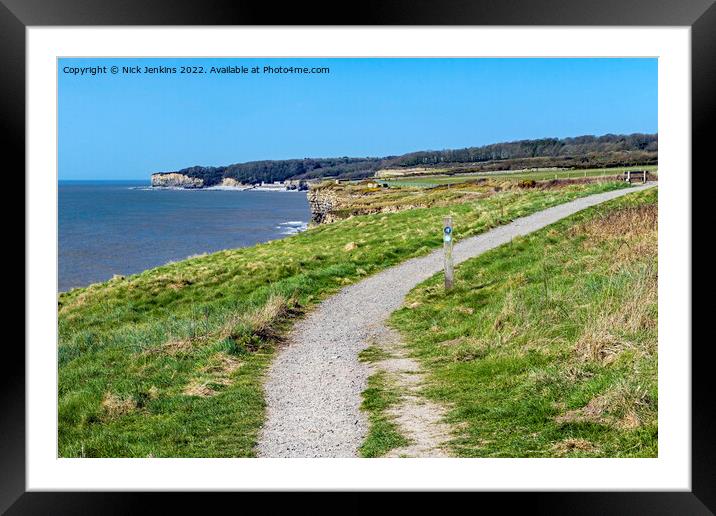 Footpath between Llantwit Major and St Donats Framed Mounted Print by Nick Jenkins