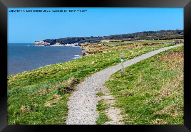 Footpath between Llantwit Major and St Donats Framed Print by Nick Jenkins