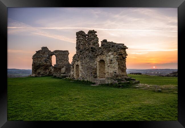 sandal castle Framed Print by Jason Thompson