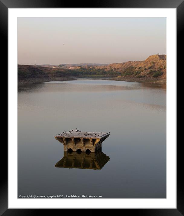 Balsamand Lake (peaceful) Framed Mounted Print by anurag gupta