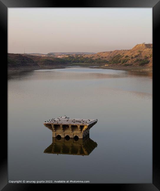 Balsamand Lake (peaceful) Framed Print by anurag gupta