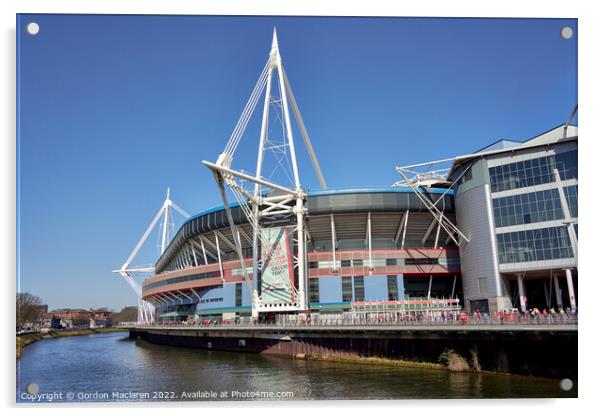 Match Day, Principality Stadium, Cardiff, Wales Acrylic by Gordon Maclaren