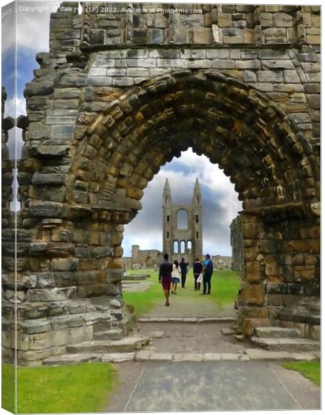st. andrews cathedral  saint andrews Canvas Print by dale rys (LP)