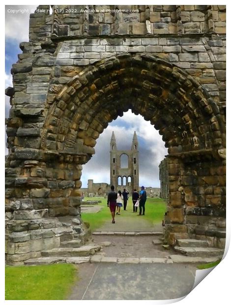 st. andrews cathedral  saint andrews Print by dale rys (LP)
