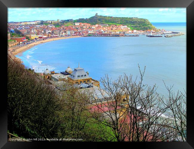 Scarborough bay, North Yorkshire. Framed Print by john hill