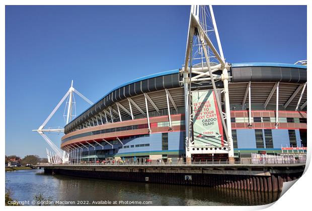 Principality Stadium, Cardiff, on match day Print by Gordon Maclaren