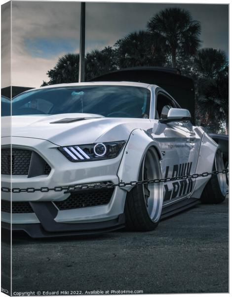 LibertyWalk Mustang Canvas Print by Eduard Miki