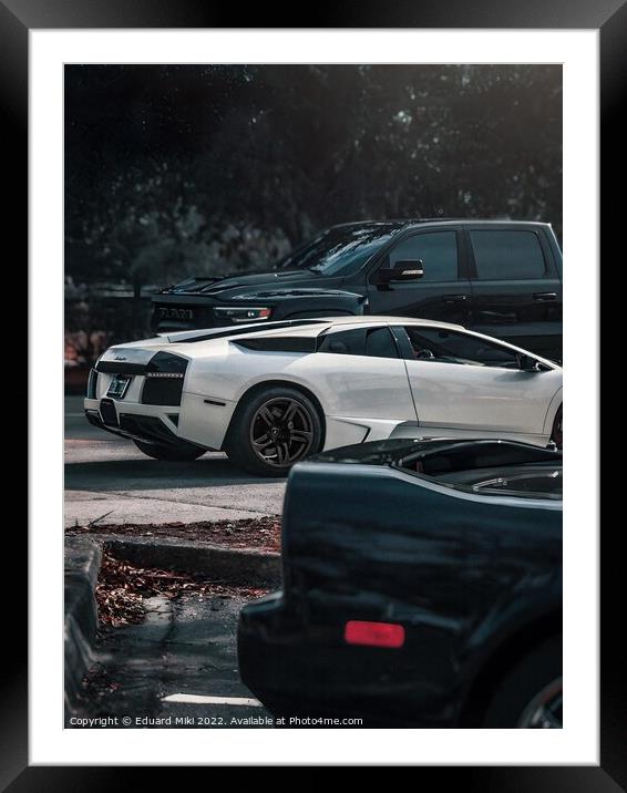 Lamborghini Murcielago Framed Mounted Print by Eduard Miki