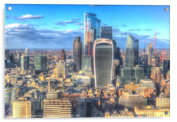 City Of London Icons  Acrylic by David Pyatt
