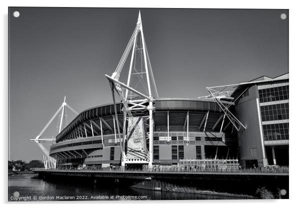 Match Day, Principality Stadium, Cardiff  Acrylic by Gordon Maclaren