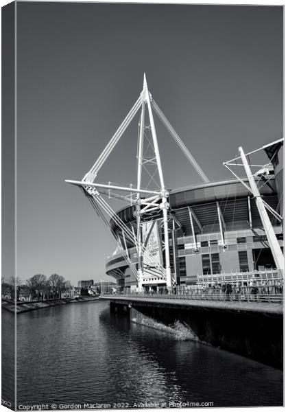 Match Day, Principality Stadium, Cardiff, Wales Canvas Print by Gordon Maclaren